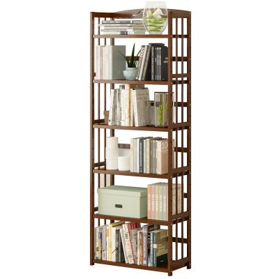 China 4 Multi-Functional Ladder Shaped Bamboo Ladder Shaped Shelving Shelf Bookshelf Rack Storage Shelves Racks for sale