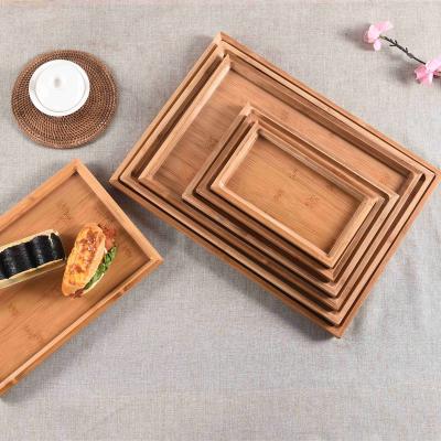 China Factory Direct Sales Viable Rectangular Various Specifications Of Bamboo Dinner Plate And Bamboo Wooden Pallet for sale