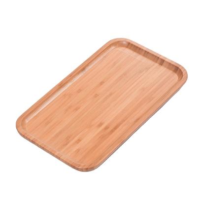 China Viable Manufacturers Selling Rectangular Environmental Protection And Health Dinner Plate Bamboo Rectangular Tray for sale