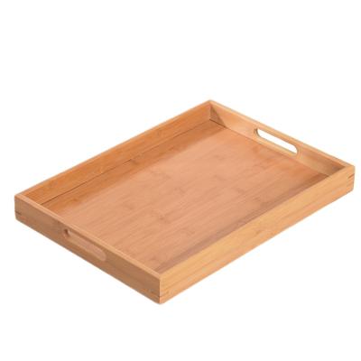 China Direct Bamboo Frame Bamboo Tray Serving Tray Bamboo Frame Mordern Factory Hotel MDF Bottom Store for sale