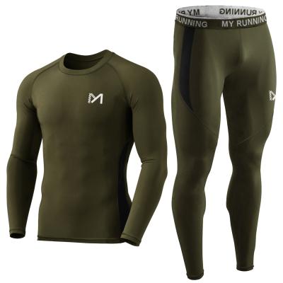 China Wholesale Quick Dry Men's Compression Underwear Thermal Winter Johns Warm Thermal Underwear Set QUICK DRY long for sale