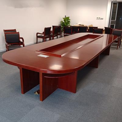 China (Size) OEM Office Meeting Table Wood Veneer Adjustable Conference Desk for sale