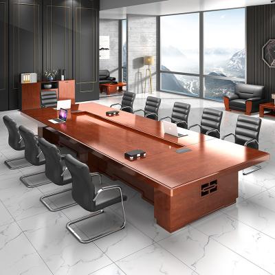 China (Size)Adjustable large size wood veneer conference table for sale