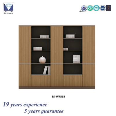 China Shisheng Modern Furniture Wooden MDF Tall Filing Storage Display Cabinet for sale