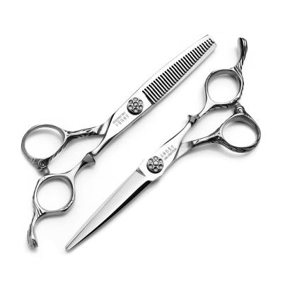 China Cutting Spot Delivery Hair Dressing Scissors Salon Use Lady Silver Stainless Steel Customized Style Beauty 6 Inch for sale