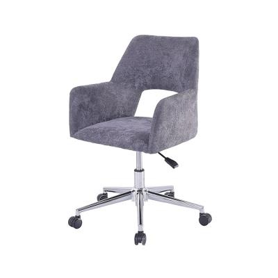 China (Size)Adjustable Modern Office Chair Fabric Seat Chrome Adjustable Legs Wheels Nylon Wrap Part Furniture for sale