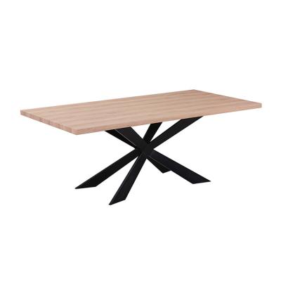 China Easy To Compile Free Sample Cheap Home Furniture MDF Dining Table Sale Wooden Luxury Modern Whole Dining Table for sale