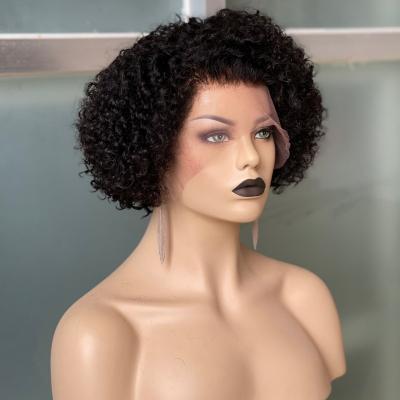 China Curly Curl Joywigs Hair Wig Lace Front Brazilian Hair Curly Curly Curl Wig 8inch Natural Color 180% Density for sale