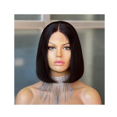 China joywigs factory hair 10inch 100% curly kimk closure wig 130% for black women for sale