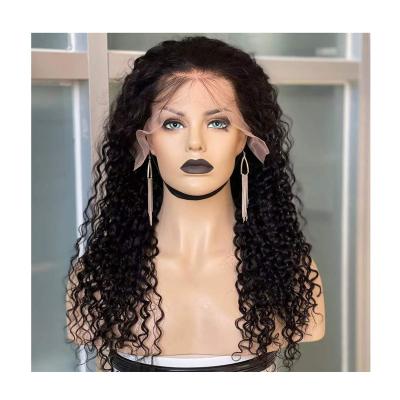 China 2022 virgin curly newcomer joywigs cuticle aligned 13x4 brazilian curly frontal wig 20inch photo 180% full hairstyles for sale