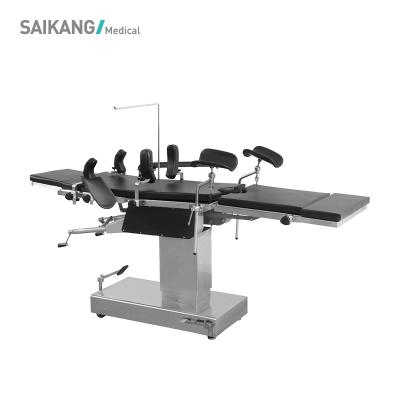 China A3008A-1 SAIKANG Steel Hospital Surgical Obstetric Bed Hydraulic Multifunction Adjustable Electric Medical Operation Table for sale