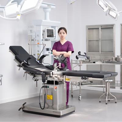 China Modern Stainless Steel A2000 Hospital Operation Equipment Multifunctional Adjustable Manual Electric Surgical Operation Table for sale