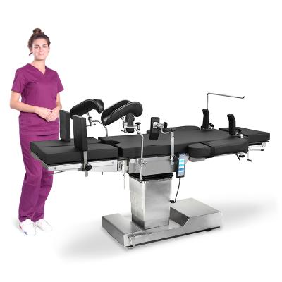 China Multifunction Adjustable Gynecology Delivery Hospital Metal A106-2 Stainless Steel Medical Equipment Electric Surgical Operation Table for sale