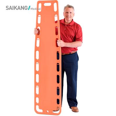 China ABS Steel Durable Plastic Waterproof Medical Ambulance SKB2A10 SAIKANG Rescue Foldable Stretcher for sale