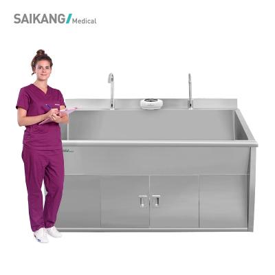 China Modern Hospital Temperature Adjustable Hotel Factory SKH036 Stainless Steel 304 Hand Wash Kitchen Sink Supplier for sale