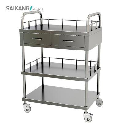 China SKH006-101 Modern Stainless Steel Hospital Iv Drug Trolley for sale