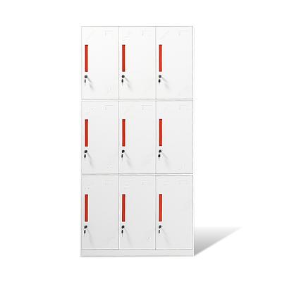 China SKH098-9 SAIKANG Modern Multi-Door Hospital Clinic Locker Cabinets Stainless Steel Storage Office Medical Cabinets for sale