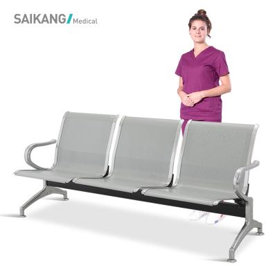 China SKE008 Public Waiting Chair Stainless Steel Waiting Chair In Airport for sale