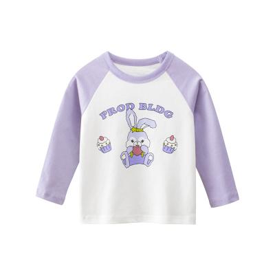 China Korean 2021 Supreme Leader Baby Clothes Autumn Children Breathable Cartoon Long Sleeve T-shirt Children T-shirt Girls Clothing for sale