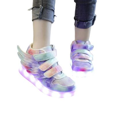 China Cotton Fabric Nine Rolls Usb Filling Fashion Led Lightweight Roller Skate Shoes For Women Sneakers With Wheels Two Wheels for sale