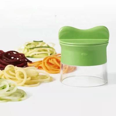 China Fruit Slicer Viable Tornado Vegetable Spiralizer Cutter Handheld Spiral Grater Cooking Tools Spaghetti Pasta Maker for sale