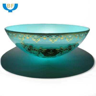 China Modern Home Decoration Lighting Accessories Hand Blown Glass Shade Nordic Modern Bowl Shape Lampshade for sale