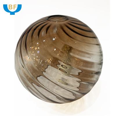 China Blown Primary Color Modern Wholesale Glass Stained Pendant Lampshade Replaceable Lighting Cover for sale