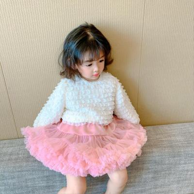 China YK0449A New Girls Breathable Gauze Skirt Fashion Baby Cake Net Skirts Kids Pettiskirt for sale