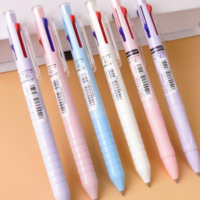 China OEM Retractable Multifunctional Gel Pen Normal Gel Pen With 4 Colors Quick Drying Ink for sale