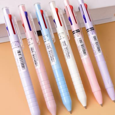 China C3 Full Size Retractable Multifunctional Gel Pen With 3 Colors Quick Drying Ink And Soft Grip for sale