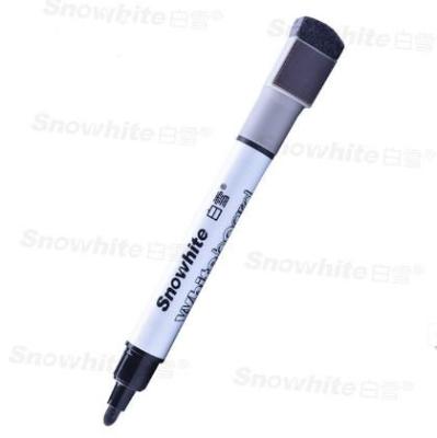 China Plastic Barrel Magnetic Whiteboard Marker with Magnet and Eraser Low Odor Ink for sale