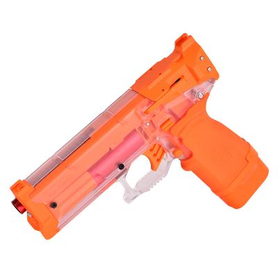 China Soft Hand Pull Toy Zhenweiqi s200 Bullet Gun Boy Toys Outdoor Summer Dart Gun for Kids Short Band Sponge Ball Toy Gun for sale