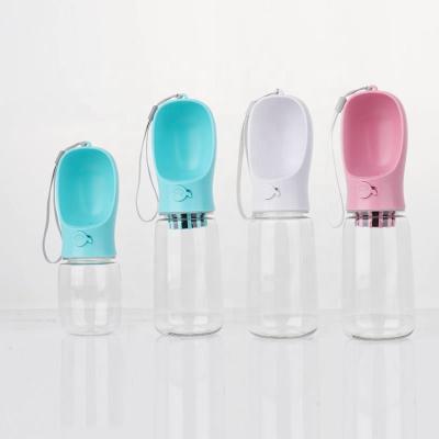 China Non-automatic most popular portable pet dog water bottle pet drinking water bottle portable cat drinking water station for sale