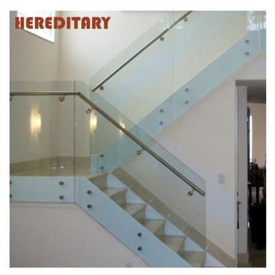 China EUROPEAN tempered glass backing glass hardware for frameless glass stair balustrade for sale