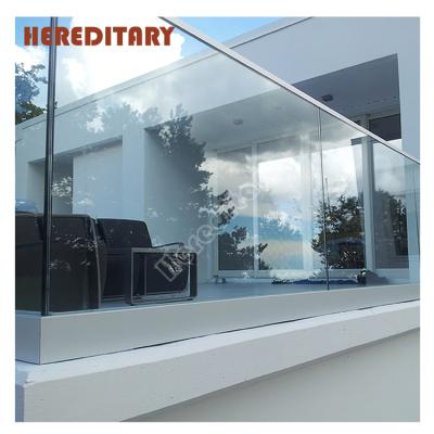 China Minimalist Best Price Aluminum Glass Railing U Channel Clamp Tempered Glass Fencing Aluminum U Channel for sale