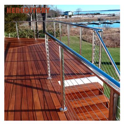 China Modern Outdoor Wire Railing Cable Iron Simple Grill Design For Balusters And Hand Railings for sale