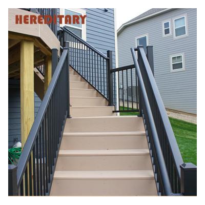 China Modern High Quality Aluminum Coated Aluminum Stairs Garden Stairs Powder Coated Aluminum Stair Railing for sale