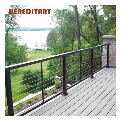 China Diy Modern Cable Balustrade Aluminum Wire Rope Fencing Outdoor Balustrade for sale