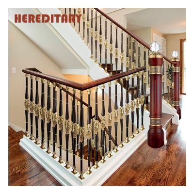 China Modern High End Custom Luxury Stair Railing And Modern Metal Stair Fence Pillar for sale