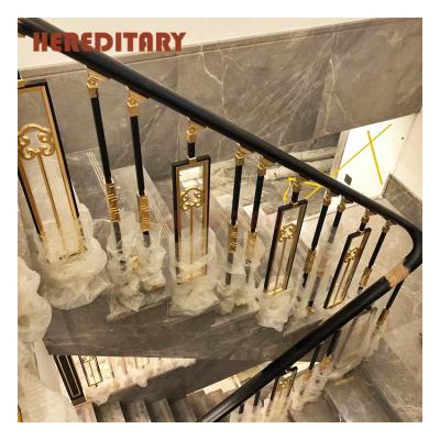 China Modern high quality light luxury simple style stair railings aluminum railings for sale for sale