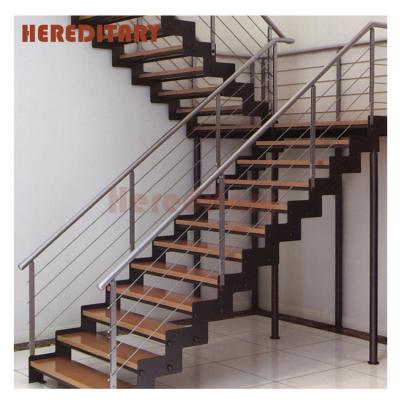 China Decorative Used Hotel Metal Aluminum Stairs Rubber Wooden Stair Treads for sale