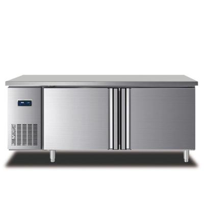 China Commercial Single-Temperature Hotel Restaurant Kitchen 360L 2 Door Tabletop Refrigerator for sale