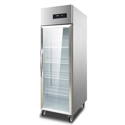 China Jinbest Luxury Large Single-Temperature Glass Display Refrigerator Upright Refrigerator Showcase for sale