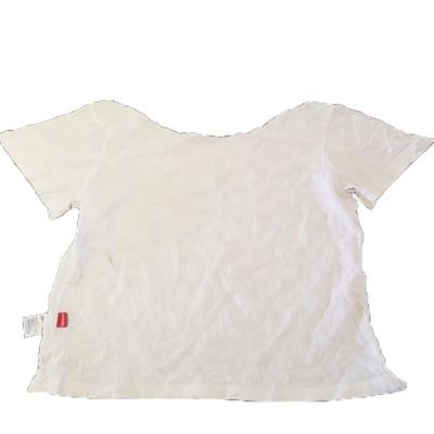 China Sustainable Recycled Textile Waste 10 Kg 25 Kg Bale Of Rags Cotton T-Shirt White 100% Cotton Rags for sale