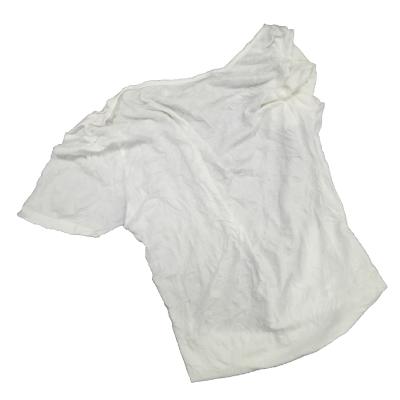 China Strong Oil Absorption Capacity Recycled White Knitting Clothes Waste Oil Resistant Efficient Wiping Rags for sale