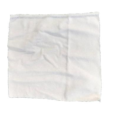 China Strong Oil Water Absorption Capacity Cutting White Square Towel 100% Cotton Second Hand Waste Cleaning Cloths for sale