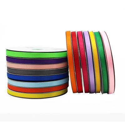 China Factory Sustainable 1cm Polyester Ribbed Ribbon Thickened Double Sided Yarn With Clothing Accessories Bow Ribbon for sale