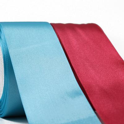 China Factory Wholesale 100% Recyled Polyester Fabric 5cm Ribbon Logo Felt Decoration Ribbon for sale