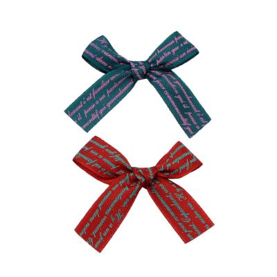 China Factory 1.5cm High Tenacity Decorative Bow Ribbons Polyester Custom Wholesale English Ribbon Bows For Wedding for sale