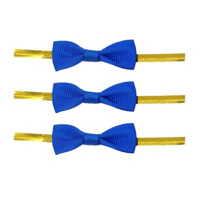 China Large custom workable silk child ribbon polyester bow tie HANFAN ribbon bow hair band accessory for sale